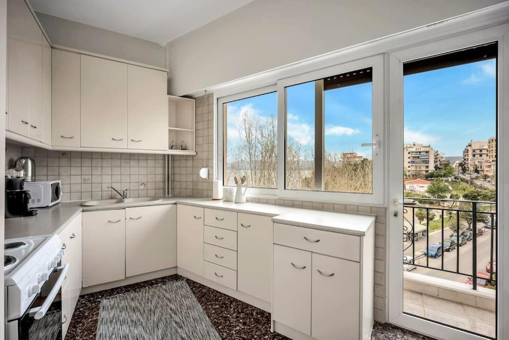 Bright Central Apartment With Splendid Sea View! Chalkís Extérieur photo