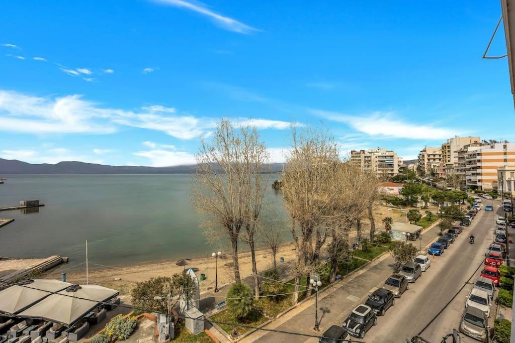 Bright Central Apartment With Splendid Sea View! Chalkís Extérieur photo